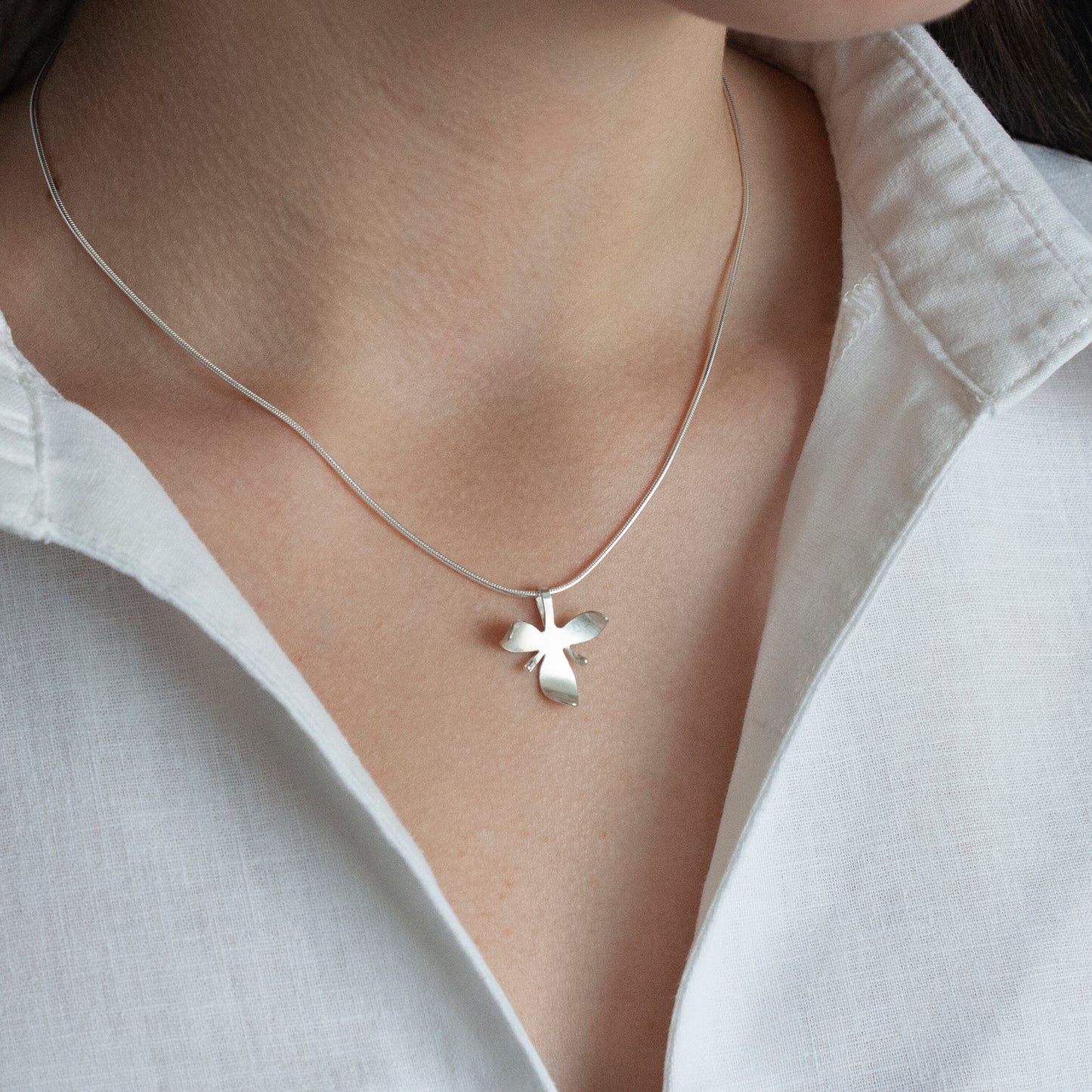 Angel Orchid Flower Necklace